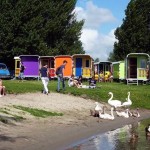Coloured mobile homes